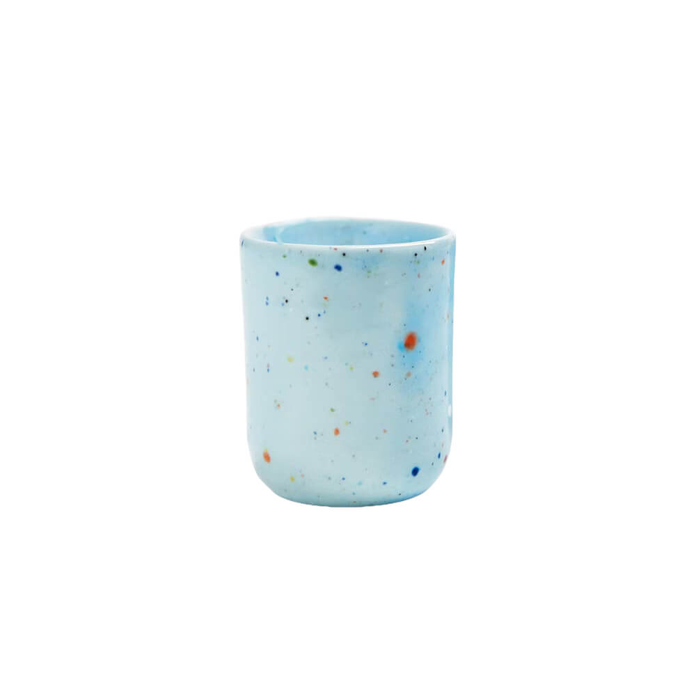 Party Blue Espresso Becher ohne Henkel, Eierbecher in Blau 50ml
