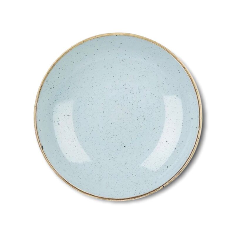 Churchill Stonecast tiefer Teller groß in Hell Blau Duck Egg Blue ø24,8cm 1,1 Liter