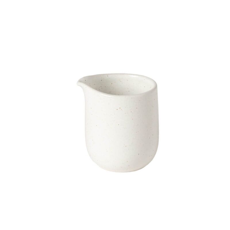 Pacifica Keramik Milchkännchen, Sahnekännchen henkellos in Salt Weiß 190ml