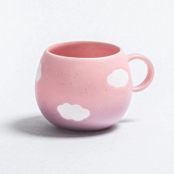 Cloud Pinklac Mug Ball Wolken Becher große Tasse verlaufend Rosa Lila 500ml