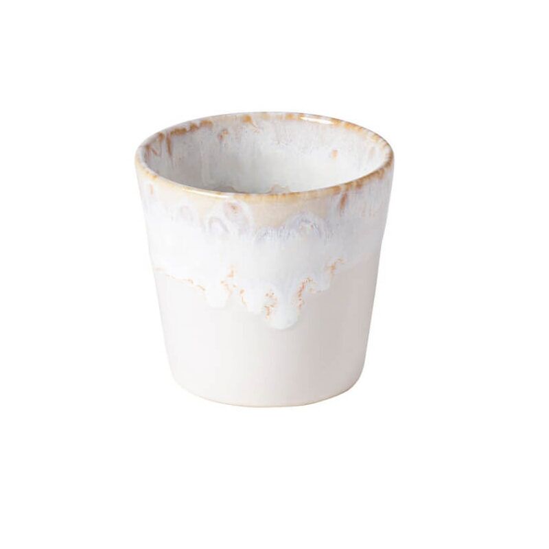 Grespresso Espressobecher ohne Henkel Espresso Tasse Cup Weiß 90ml